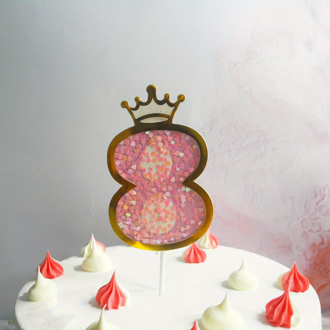 1st Birthday Crown Cake Topper