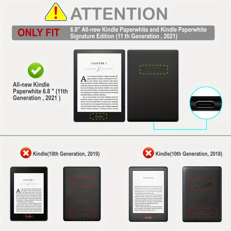 Protective Case For Kindle Paperwhite Smart Cover With Auto - Temu