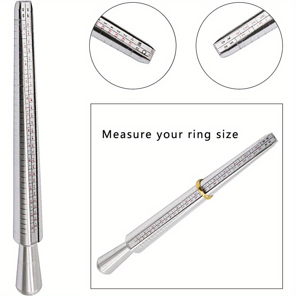 Ring Mandrel H-Z, 1,2,3 Stick & Finger Gauge Jewellery Kit Tool Sizer  Jewellers Ring Making Stick Mandrel