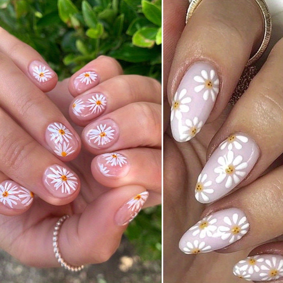 Nails Foil Transfer Flowers Design Nail Arts – Scarlett Nail Supplies