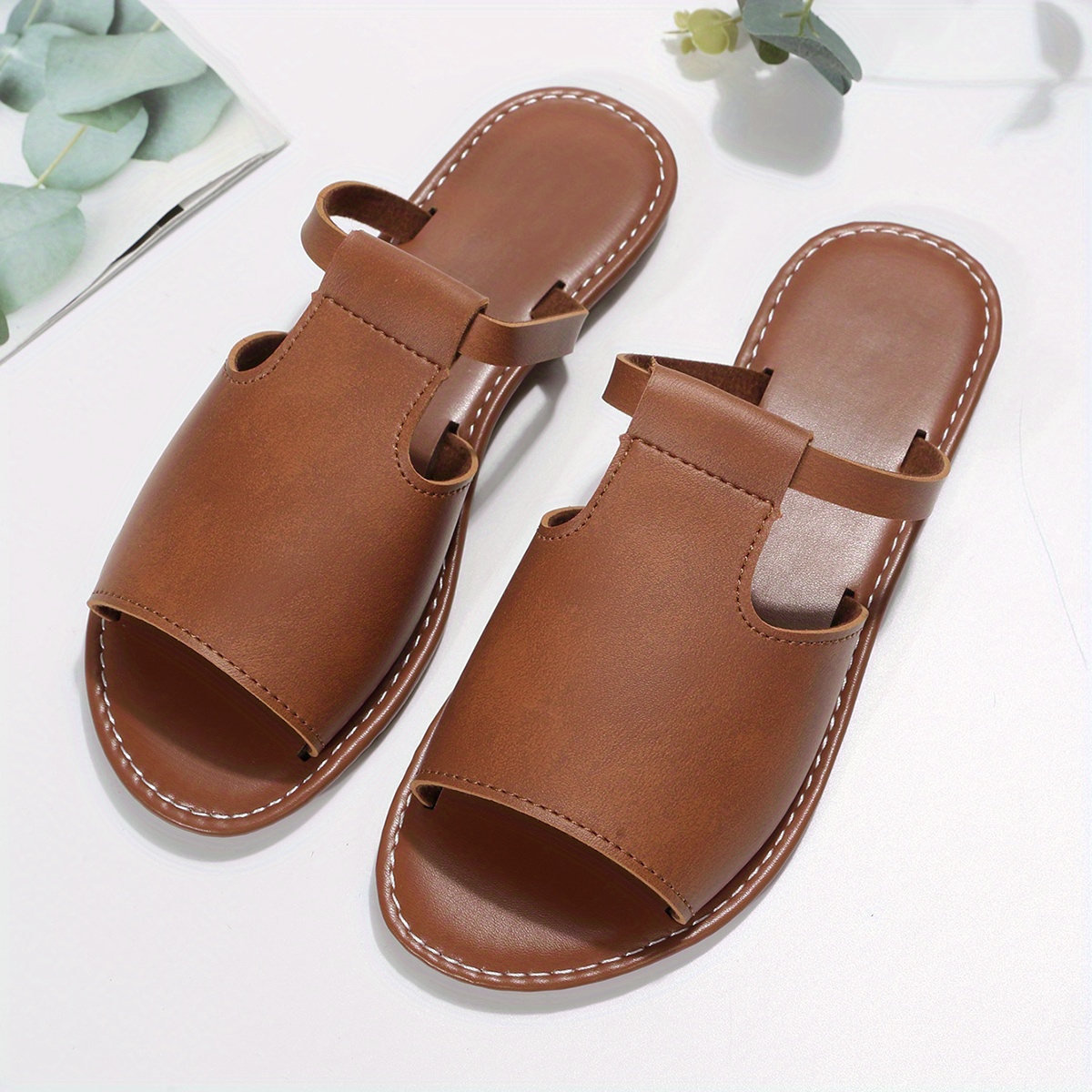 womens black slide shoes