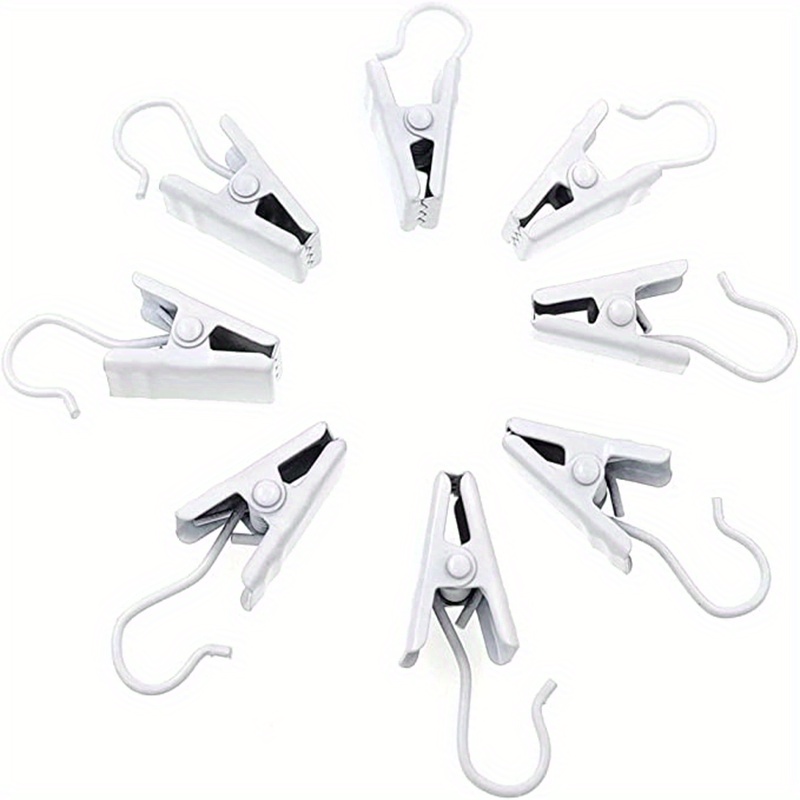 30pcs Metal Curtain Clips for Hanging Drape Track Christmas Decorations