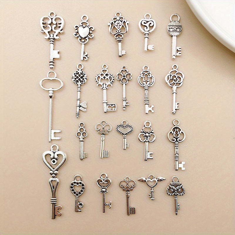 20Pcs Creative Bow Pendants Alloy Charms Jewelry Making Charms for DIY 