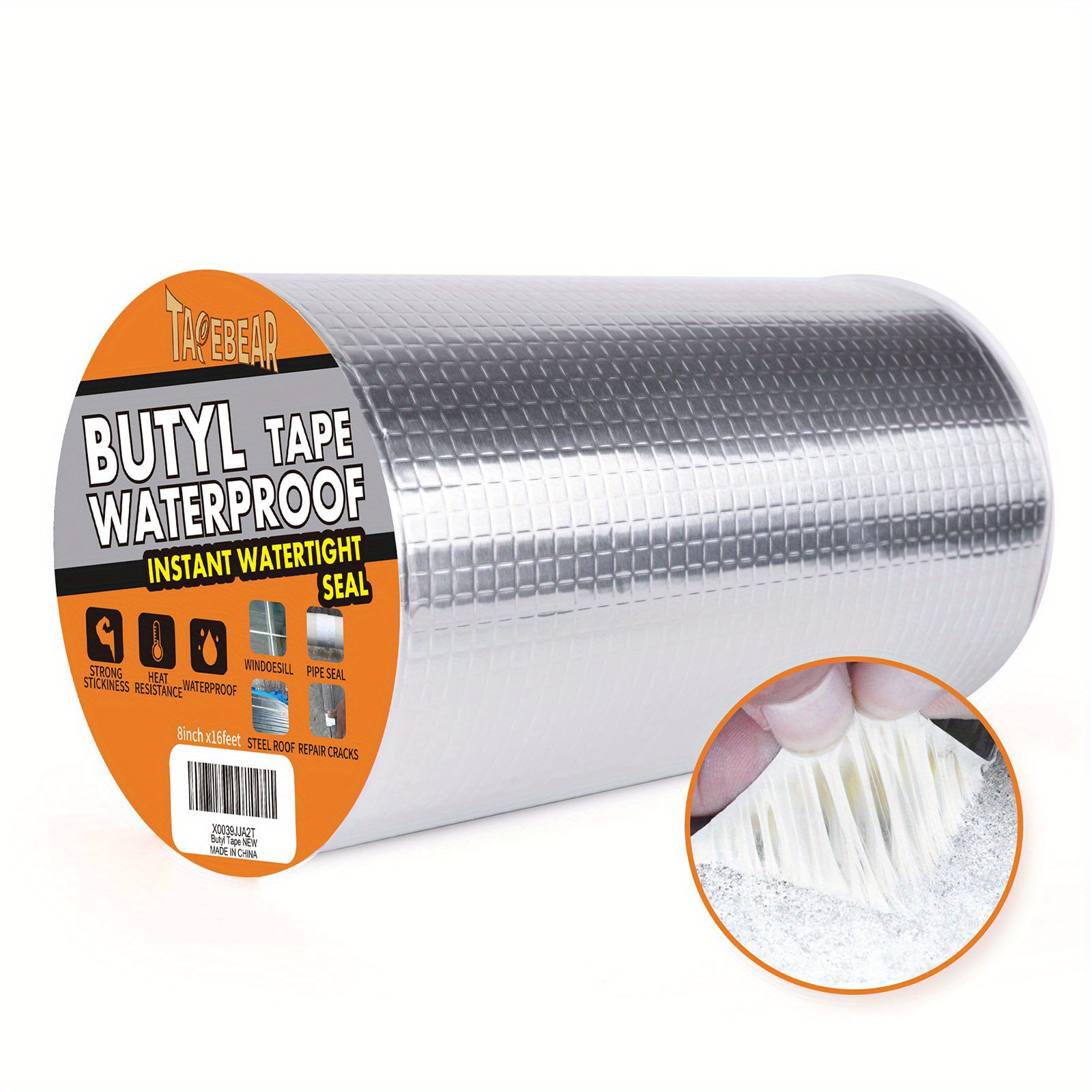 Super Strong Waterproof Tape Butyl Seal Rubber Aluminum Foil Tape Repair  Tools, U1A0