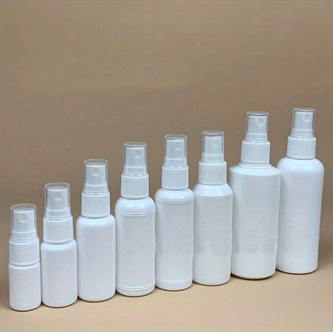 Spray Bottles 200ml White HDPE Empty Fine Mist Plastic Mini Travel