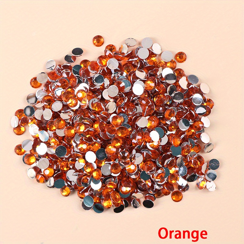 Diamantes De Imitación Cristales Para Manualidades,ss10,2880 Color Naranja