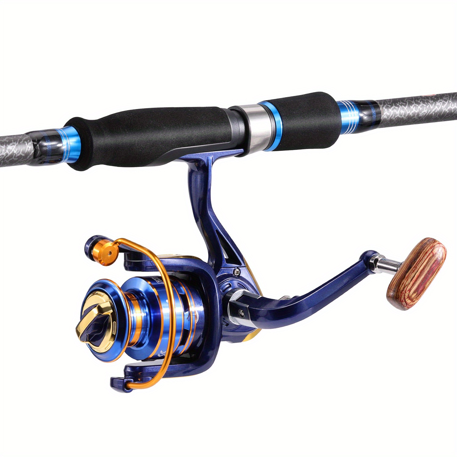 Sougayilang Spinning Rod Combo Fishing Pole Spinning Reel Ultralight Set, Size: A: 6'with 1000