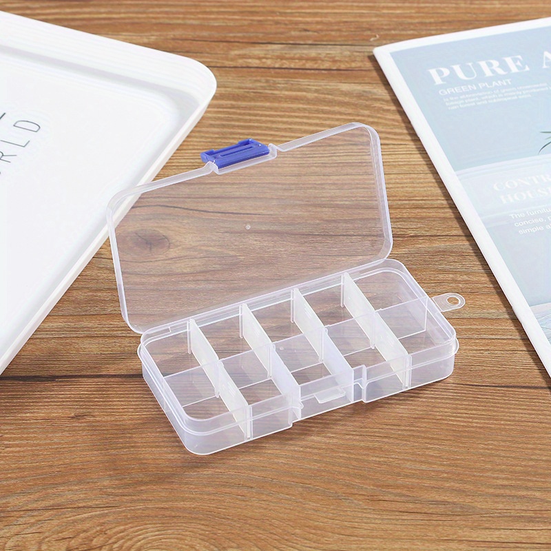 Transparent Plastic Storage Box Fishing Tackle Box Medicine - Temu