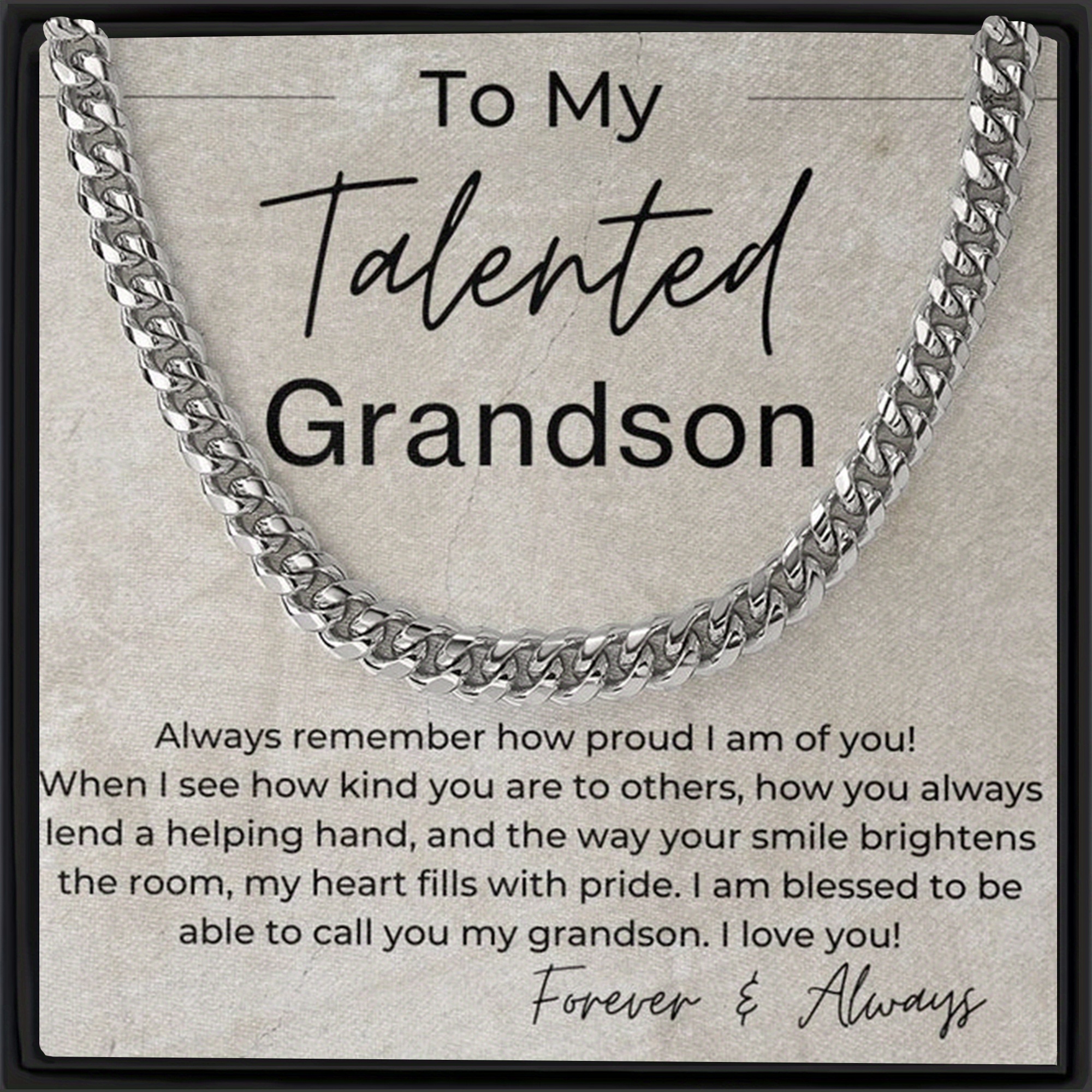 Necklace on sale for grandson