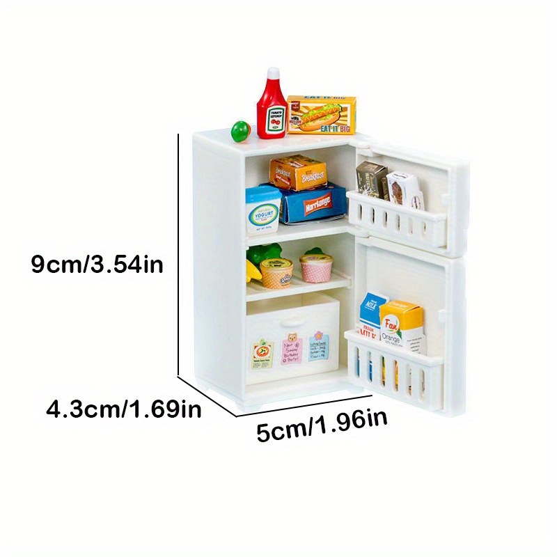 LBLA Kinder-Kühlschrank Kühlschrank für Kinder mit Licht und Soundeffekten,  Mini-Kühlschrank-Spielzeug Kindergeschenk für Kinder ab 2 Jahren