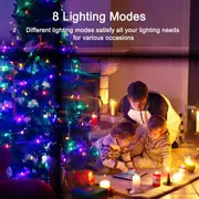1pc twinkle star 100leds copper wire light strings garden fairy light strings with 8 lighting modes usb powered with remote control for wedding party home christmas decoration 33ft details 0
