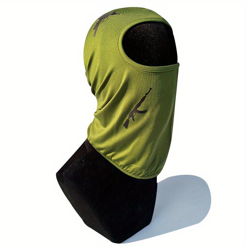 Warm Knit Balaclava With Exquisite Embroidery For Cycling And