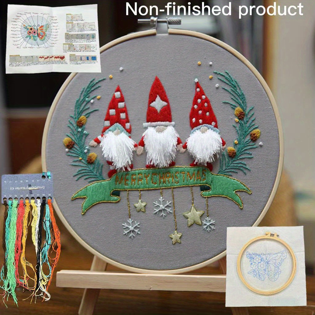 3d Embroidery Starter Kit For Beginners Cross Stitch Kits - Temu