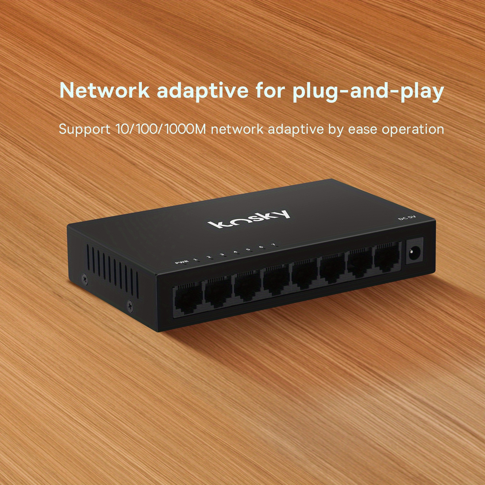 Kosky 8 Port Gigabit Unmanaged Network Switch Plug & Play