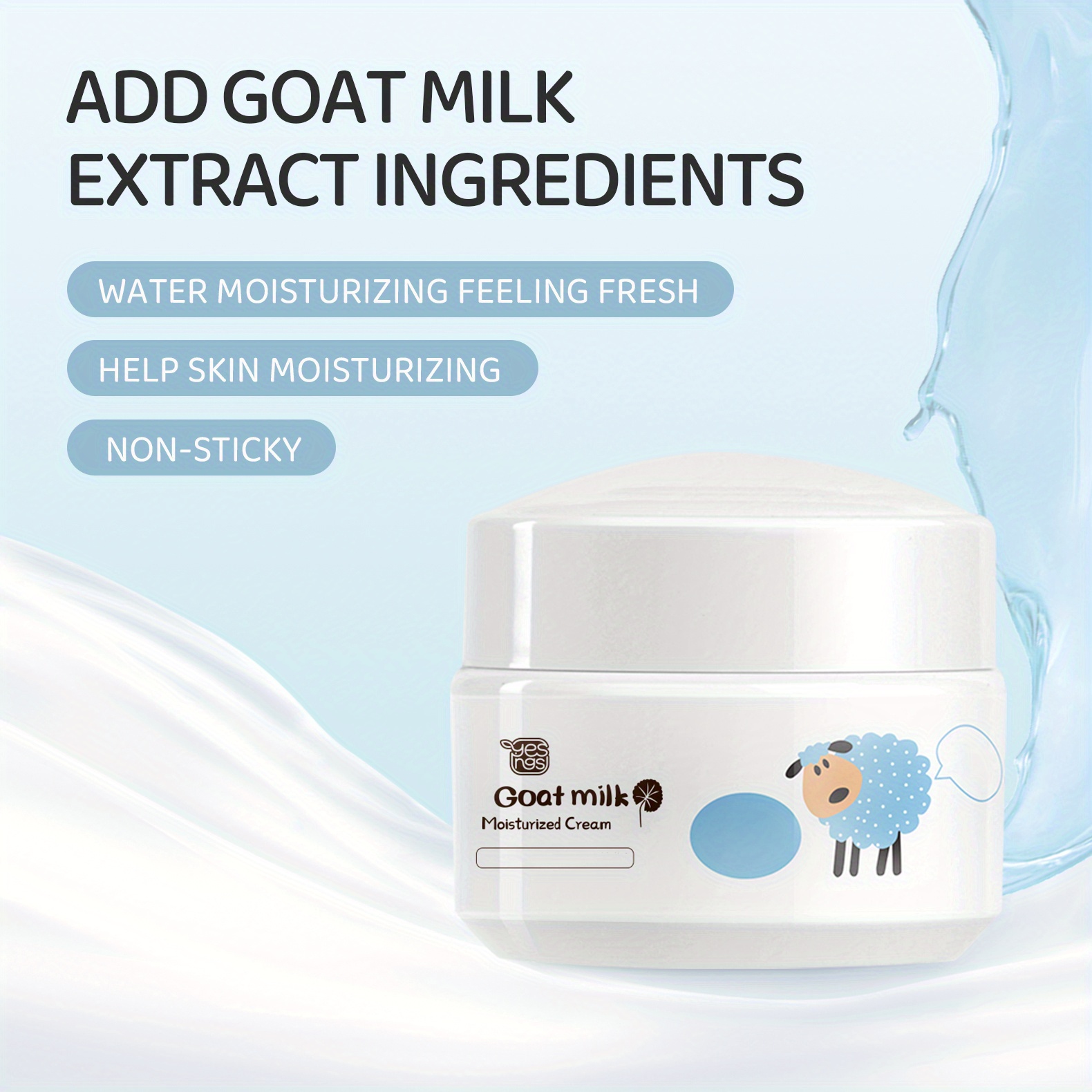 Hydrating Goat Milk Cream With Sodium Hyaluronate And Centella Asiatica