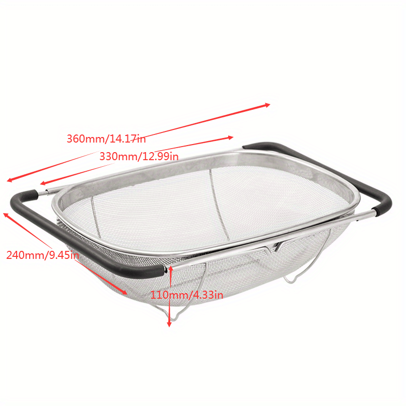 Over the discount sink mesh colander