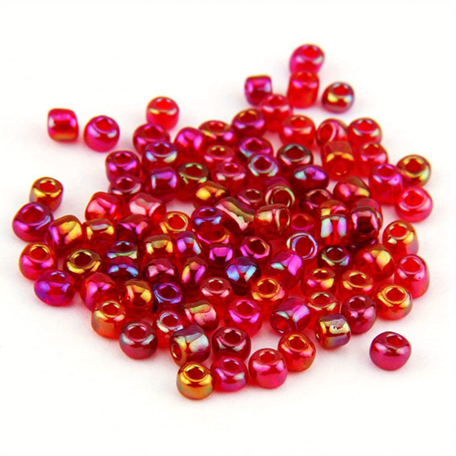 30g About 2600pcs Clear Glass Beads Glossy Small Round Beads Loosely 30g About 2600pcs Clear Glass Beads Glossy Small Round Beads Loosely