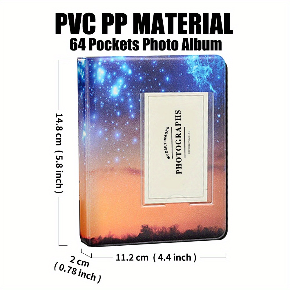 1Pc 6 Inch Instant Photo Album Picture Picture Storage 100 Pockets Mini  Photo Album Scrapbooking Picture Saving Memory Gift