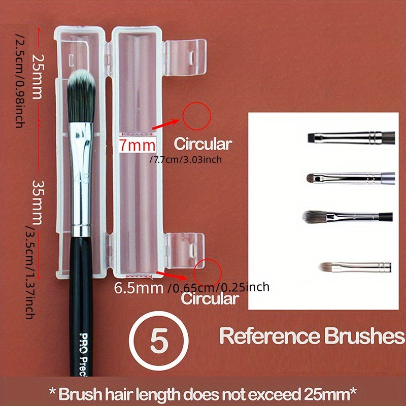 Makeup Brush Holder Silicone Travel Case Waterproof Slim