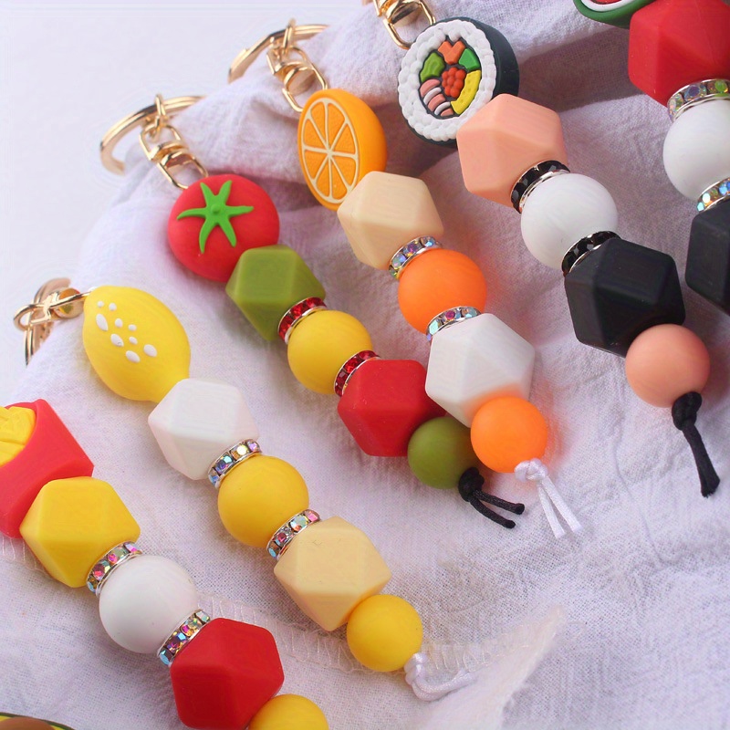 Bead on sale keyring ideas