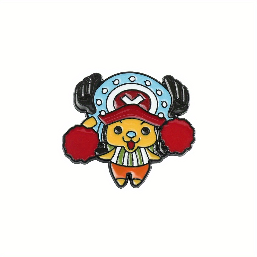 Japan Anime One Piece Series Enamel Pins Collect Piece Monkey D Luffy Metal  Cartoon Brooch Backpack