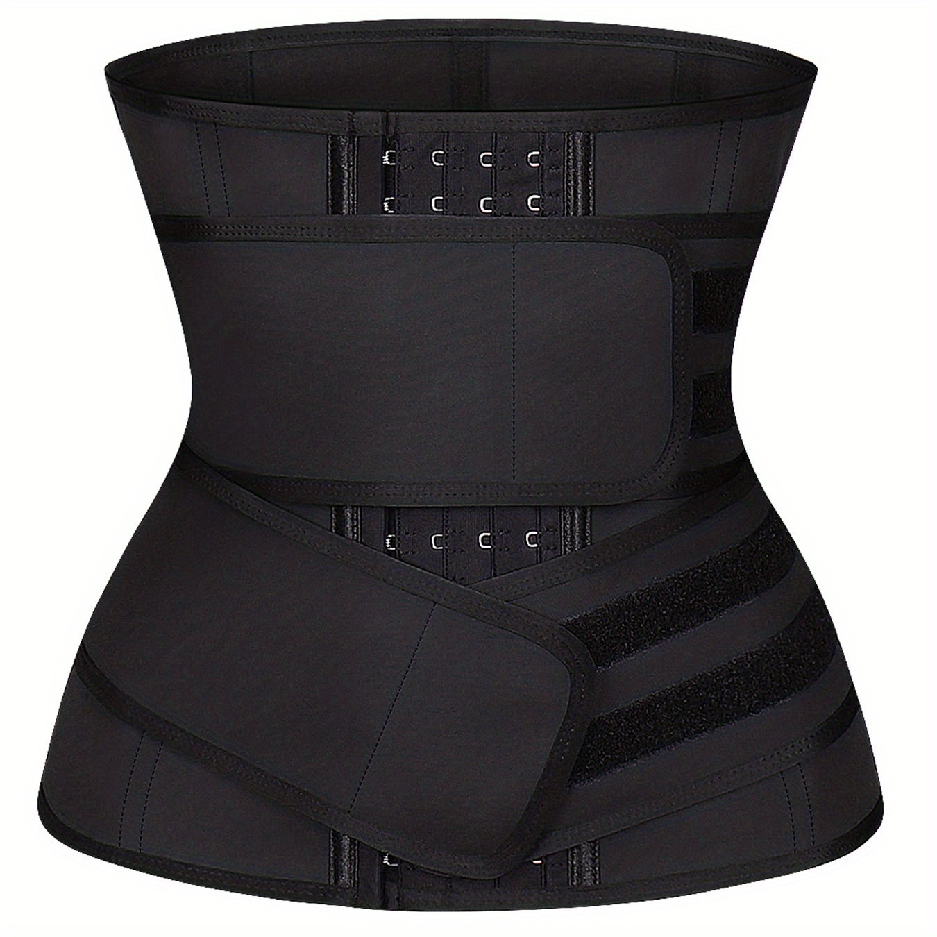 Solid Adjustable Buckle Tummy Control Waistbelt Hook Loop - Temu Japan