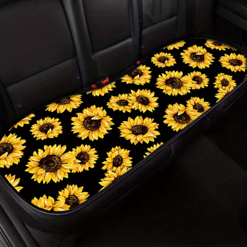 Sunflower Printed Car Seat Cover Front Seats Bucket Seat - Temu