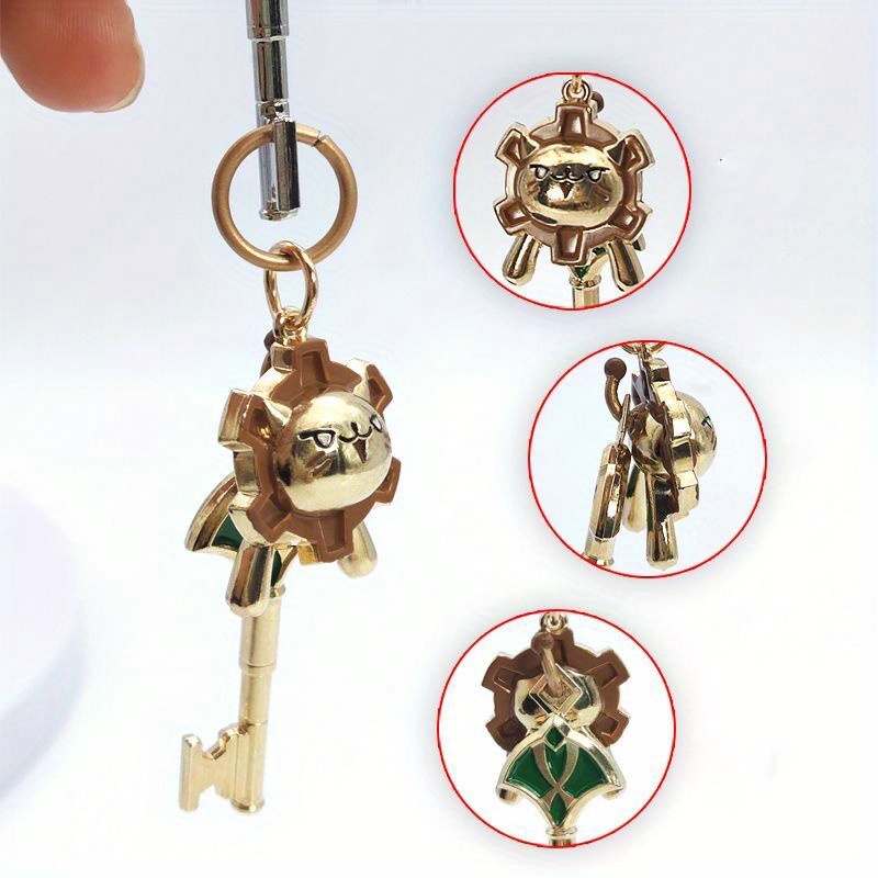 Game Anime Keychains Kawaii Keyrings Pendant A Temu