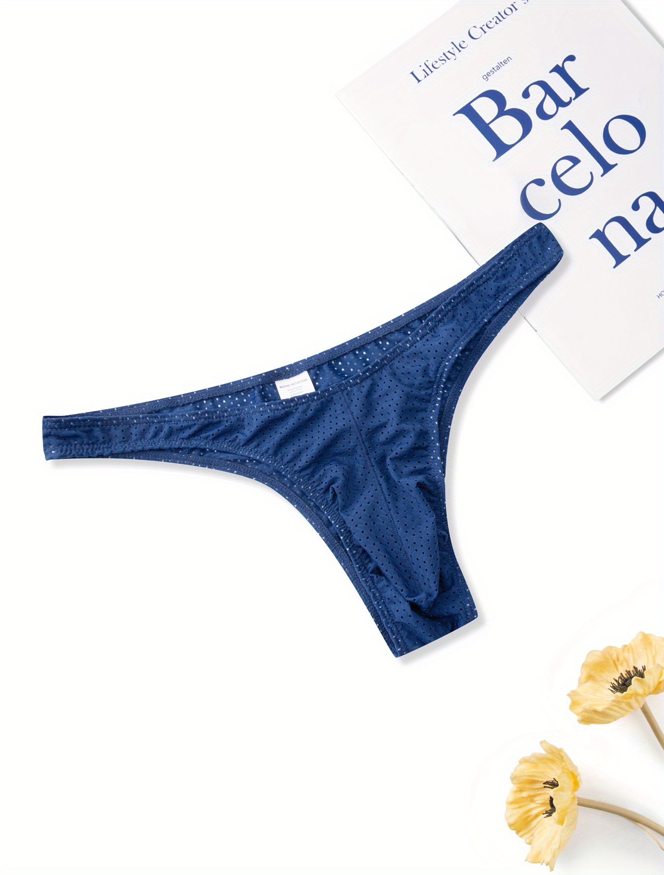 1pc Men's Sexy Elephant Underwear Thong T-back Briefs