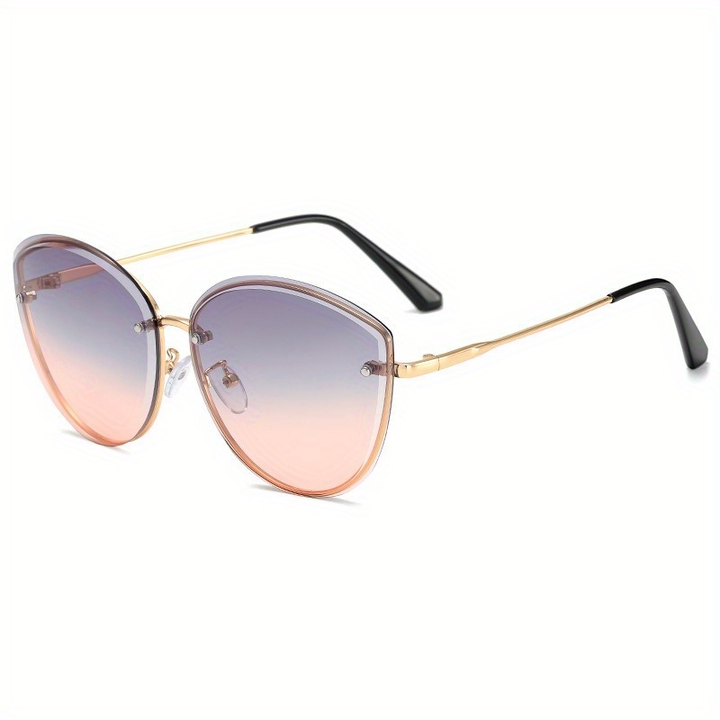 Oversized Cat Eye Sunglasses Gradient Lens UV400