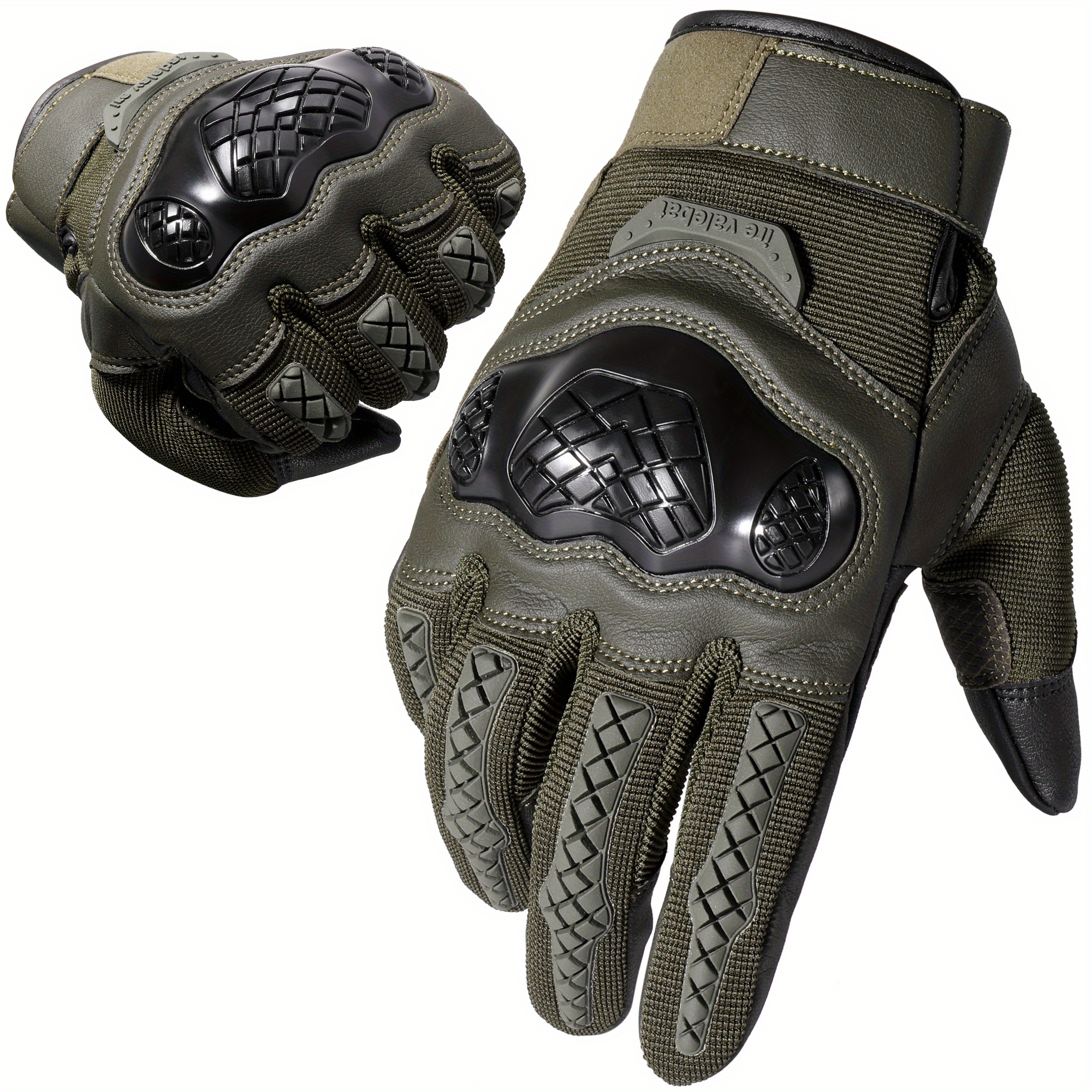 MVPTOO Protective Motorcycle Gloves Full Finger Tactical Gloves for Men & Women