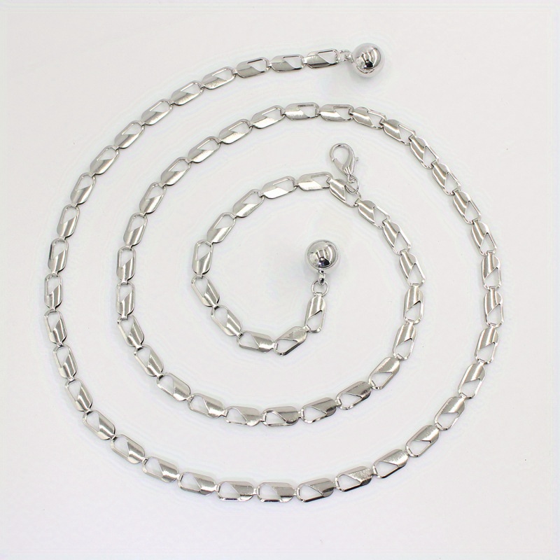Silver Belt Hook and Chain