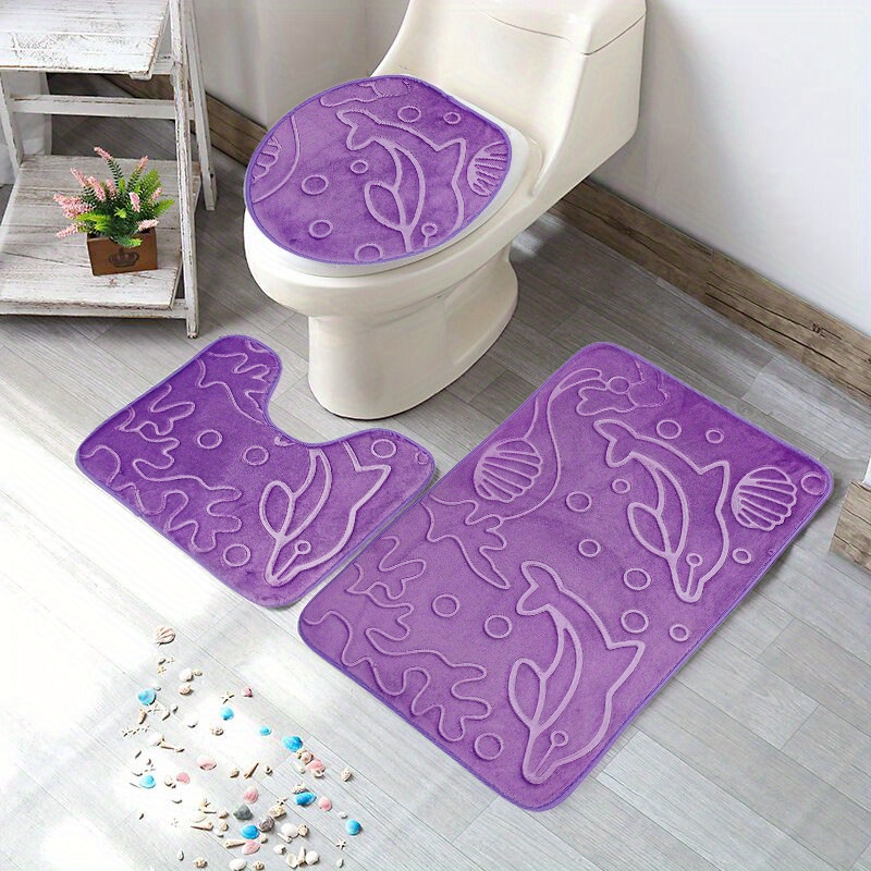 Purple Bathroom Rugs & Mats at