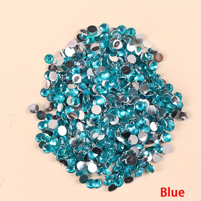 3456 piezas de diamantes de imitación AB transparentes con parte trasera  plana, gemas de cristales redondos con parte trasera plana, cristales de