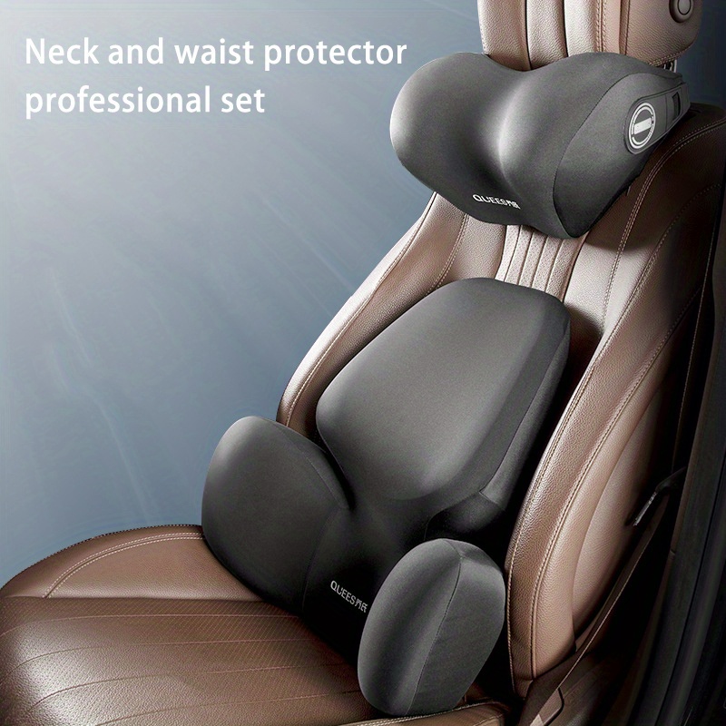Lumbar Support Pillow Car Back Support, Custom fit for Car, Memory Foam Car  Lumbar Support for Driving Fatigue / Back Pain Relief, Dual Straps Better