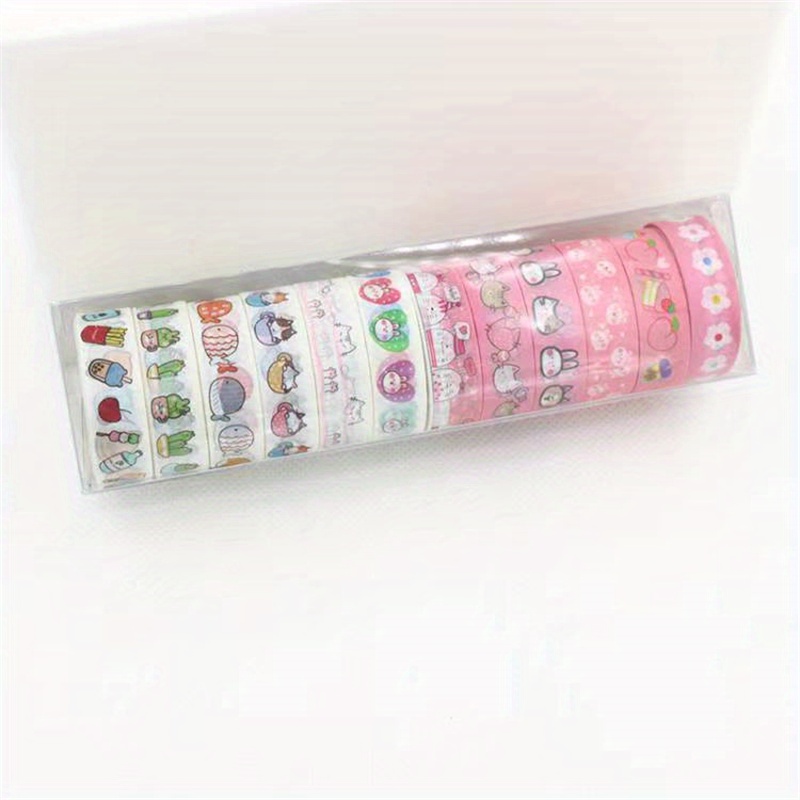 Kawaii Pink Washi Tape Decorative Masking Tape Stationary School Supplies  1roll
