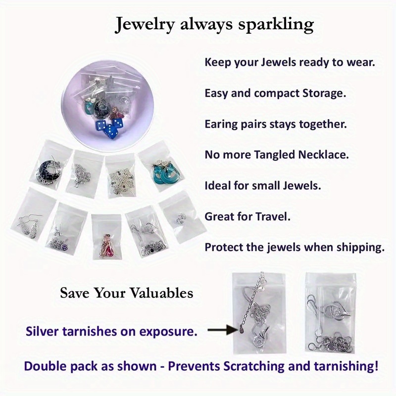 100pcs Small Plastic Bags, Mini Ziplock Bags, Mini Bags, Thick,  Transparent, Dense (Double Sided), 4.7in*3.1in/12cm*8cm, Jewelry Bags, Pill  Bags, Food