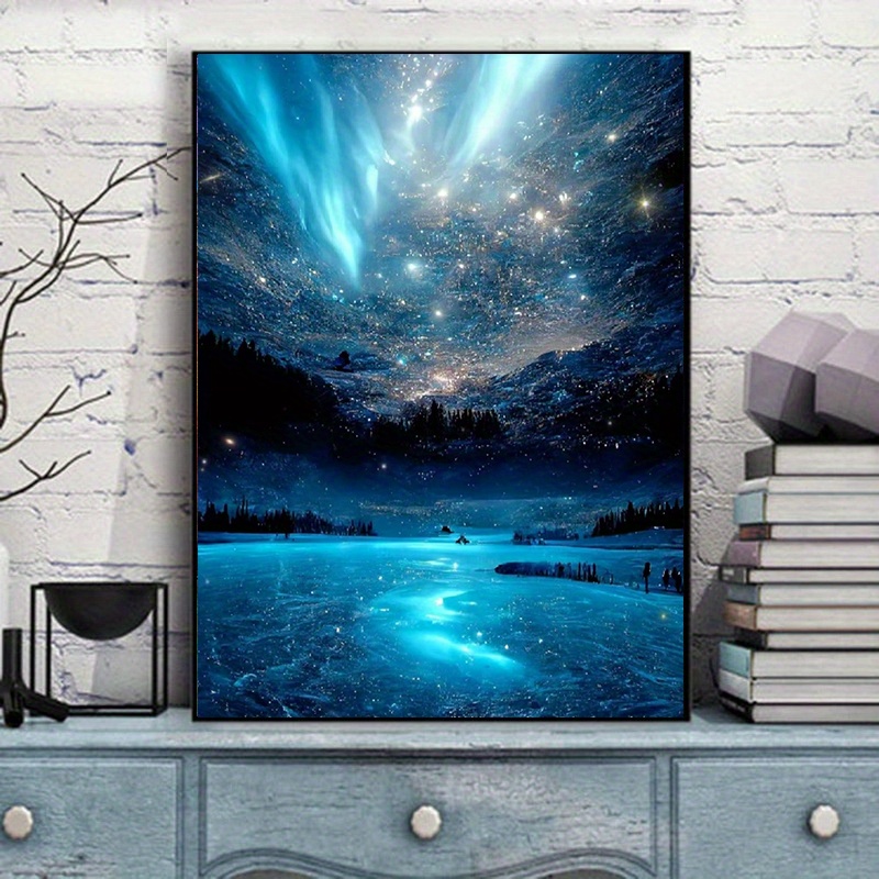 1pc 5D Artificial Diamond Painting Set With Dreamy Scenery Suitable For  Beginners, Handcrafted, Living Room, Interior Decoration Painting Set 7.88  * 1