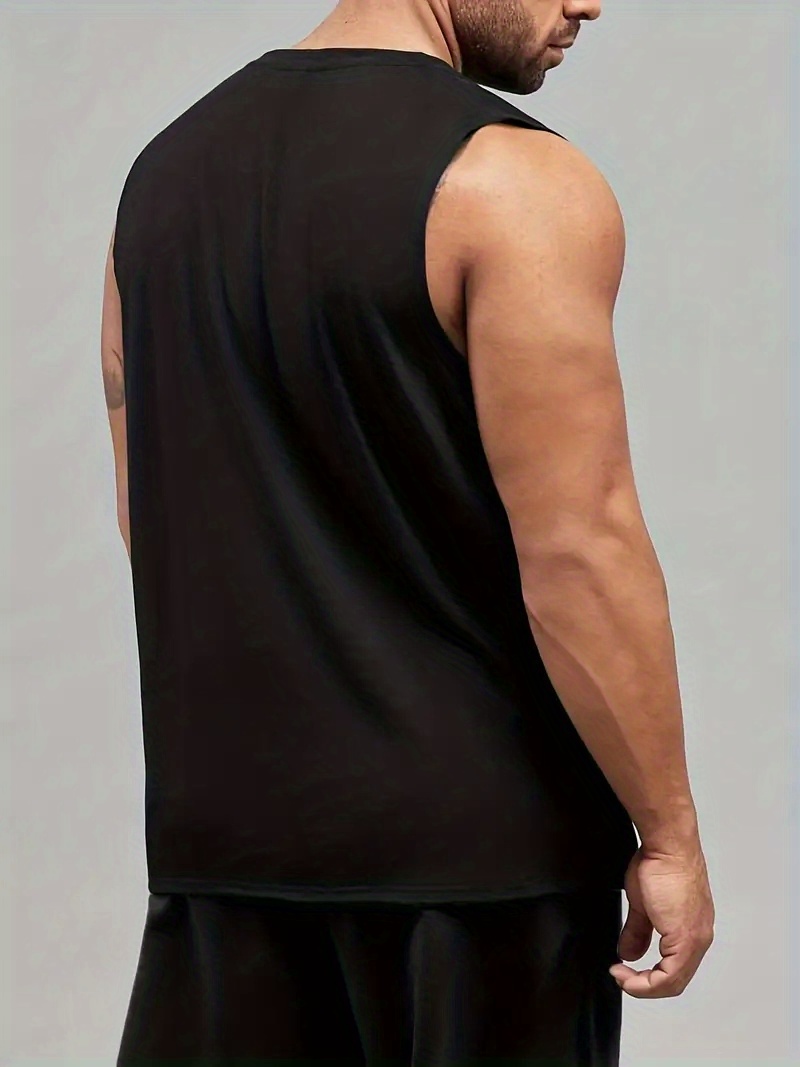 Manfinity NiteLyfe Men Solid Round Neck Tank Top SHEIN