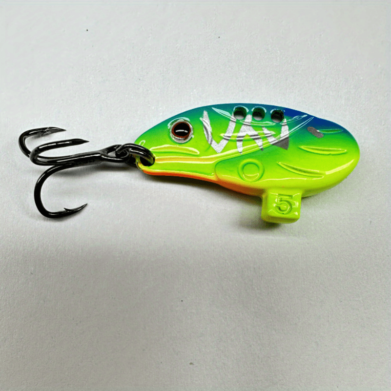 1pc Lipless Crankbait With Barbed Treble Hook Fishing Lure Zinc