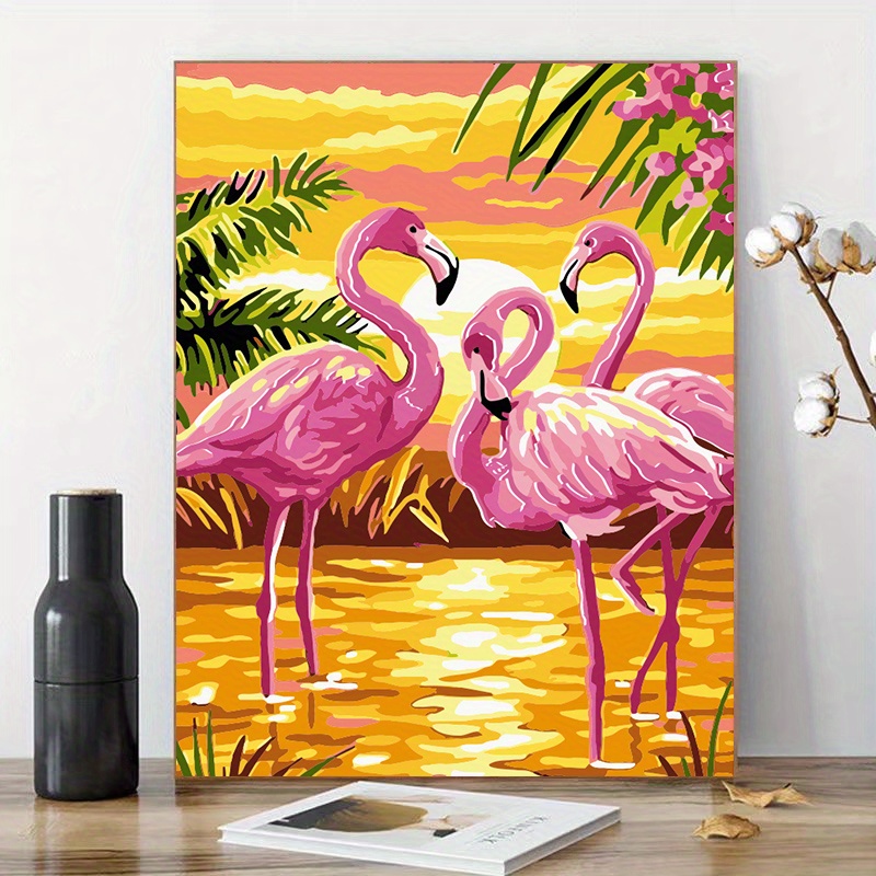 Flamingo Canvas Painting Kit