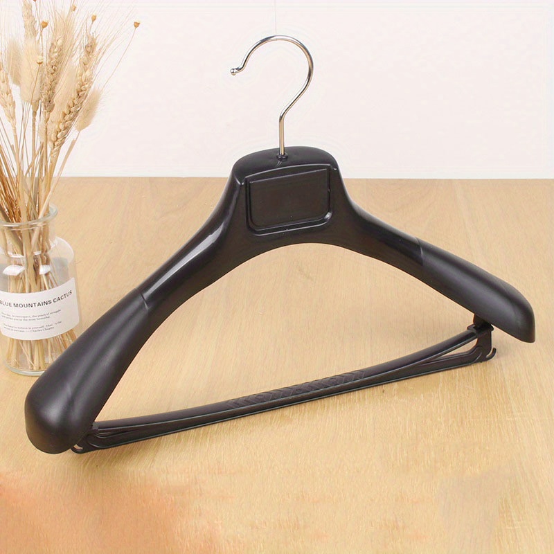 Extra Thick Plastic Hangers, Wide Shoulder Anti-slip Clothes Hangers,  Multifunctional Non-trace Hangers For Clothes And Pants