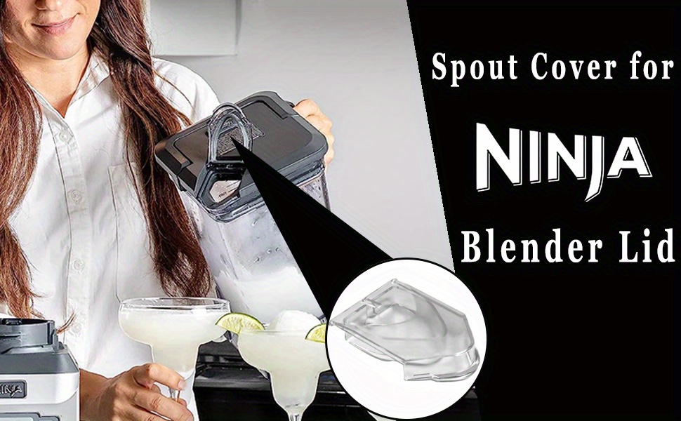 Pour Spout Cover Compatible with Ninja Blender Lid 72 oz Pitchers