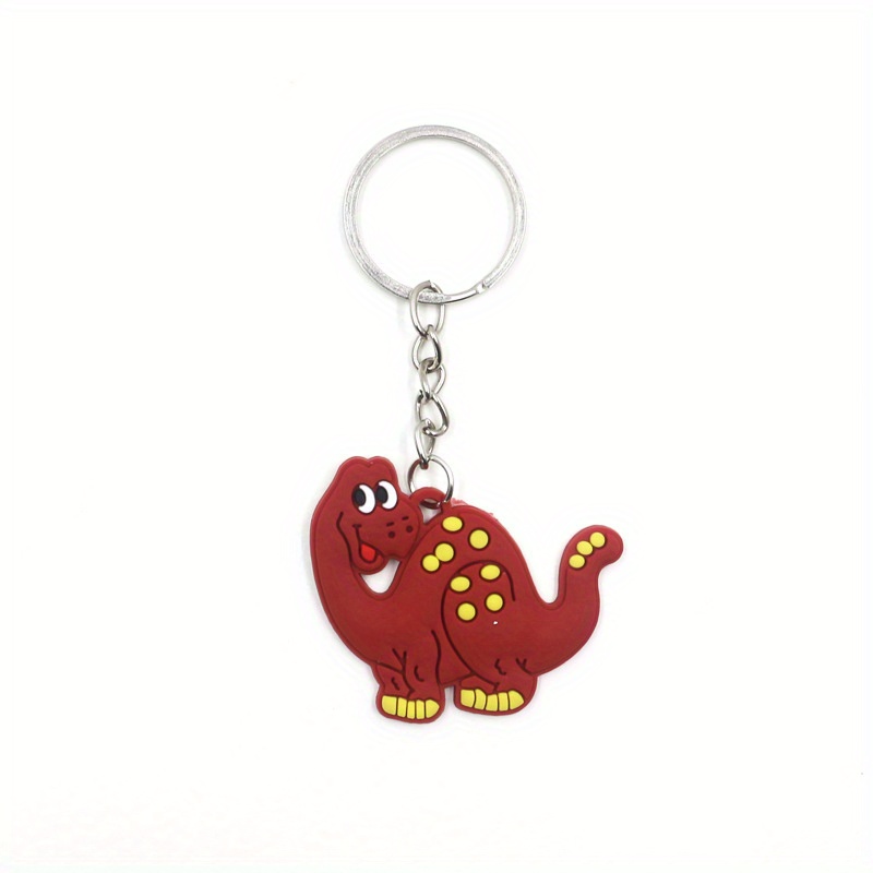 1pc Cartoon Tooth Dinosaur Keychain Cute Kawaii Keyring Bag Decoration Car  Accessories Holiday Gifts Birthday Supplies