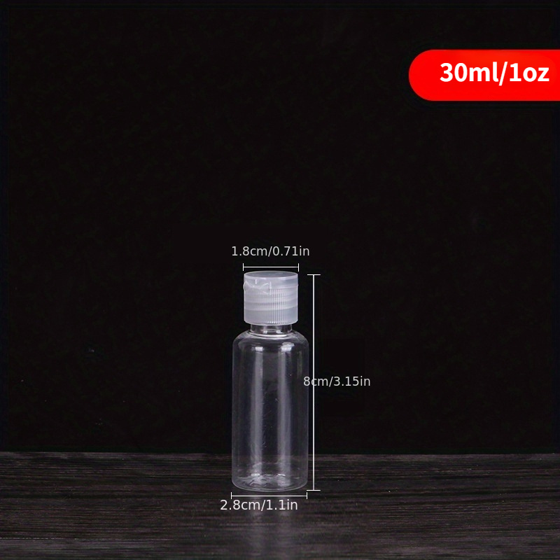 30ml/40ml/50ml/60ml/80ml Clear Plastic Jar with Lids Refillable Empty  Cosmetic Containers Jar for Travel Storage Make Up