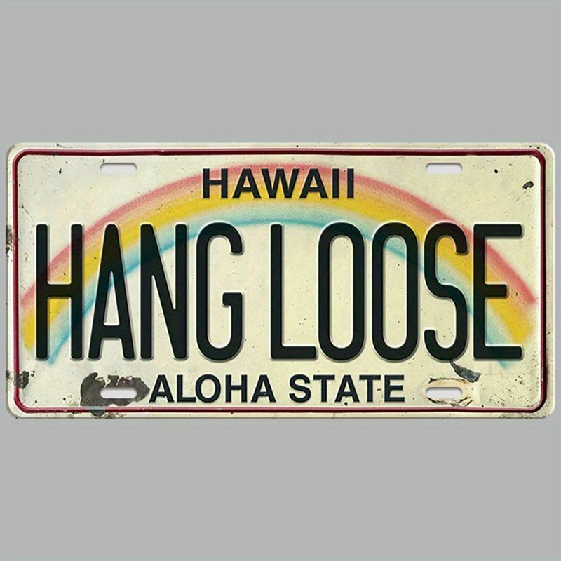 1pc Plaque D'immatriculation Américaine Hawaii (12x6 Pouces - Temu