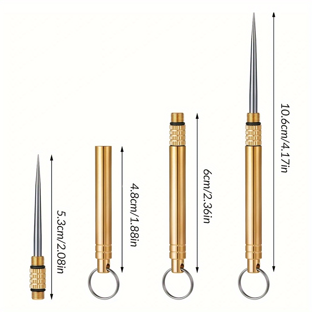 Portable Toothpicks Keychain Metal Holder Perfect Outdoor Temu