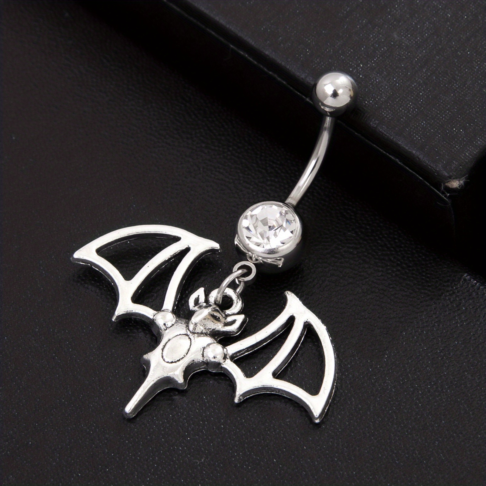 Women's Piercing Belly Button Ring Trend Goth Long Pendant Fashion