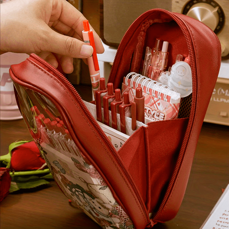 Stationery Bag, Pencil Case, Large Capacity Pencil Case, Handheld