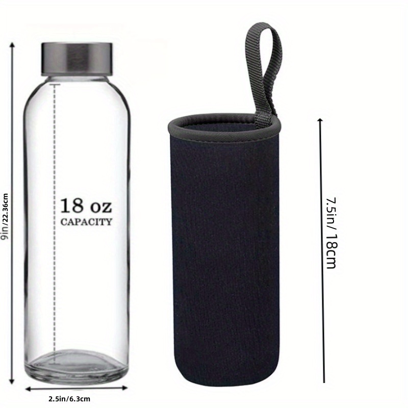 Silicone Glass Water Bottle Sleeves: Anti slip - Temu